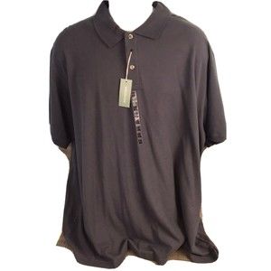 NEW SONOMA LIFE+STYLE Men's Polo Shirt Size 3XL Gray Short Sleeve Micro pique